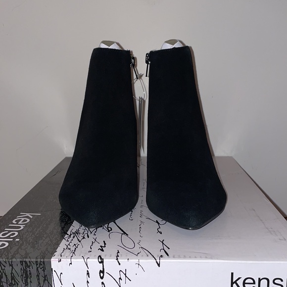 New Kensie Lyden Black Leather Suede Ankle… - Picture 2 of 8